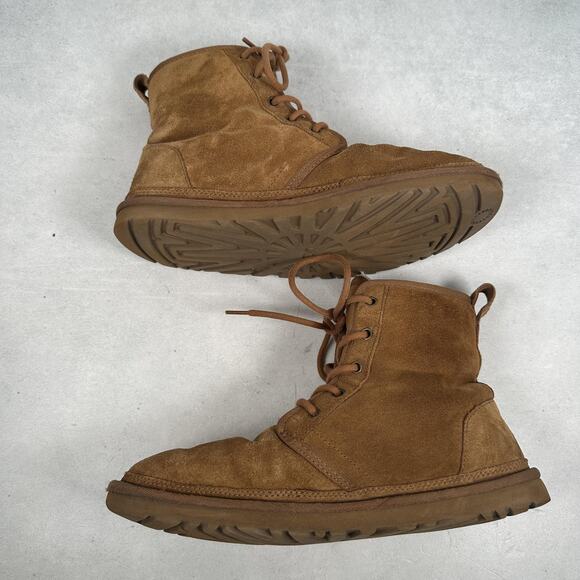 UGG Chukka Boots Mens Size 9 Chestnut Suede Sheepskin Lined Lace Up 1016472 main image 4